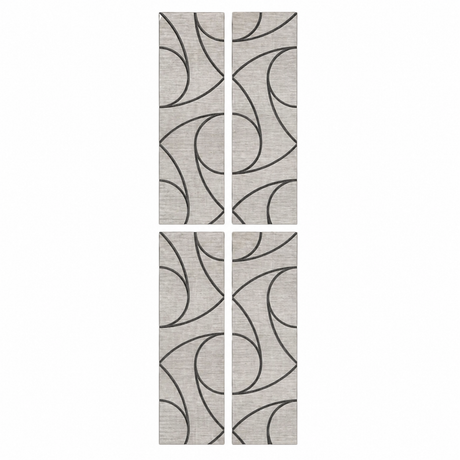 Superlightweight Spiral - Self Adhesive Acoustic Wall Panels - 120cm x 30cm (4 pack)