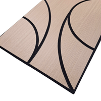 Superlightweight Spiral - Self Adhesive Acoustic Wall Panels - 120cm x 30cm (4 pack) - Premium Oak