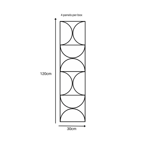 Superlightweight Halo - Self Adhesive Acoustic Wall Panels - 120cm x 30cm (4 pack)
