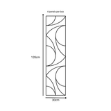 Superlightweight Spiral - Self Adhesive Acoustic Wall Panels - 120cm x 30cm (4 pack)