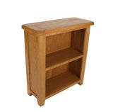 Natural Oak Low Bookcase with 2 Open Shelves