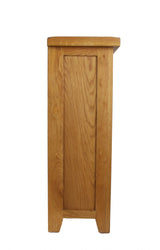 Natural Oak Low Bookcase with 2 Open Shelves