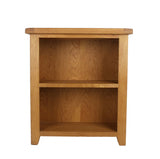 Natural Oak Low Bookcase with 2 Open Shelves