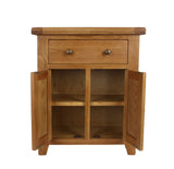 Natural Oak Mini Sideboard with 1 Drawer and 2 Door Cupboard