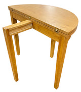 Natural Oak Half Moon Extending Dining Table