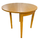 Natural Oak Half Moon Extending Dining Table
