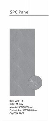 Grey Marble Decorative PVC Wall Panel