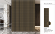 Wall Panel 013B - PS Gold and Brown - Acoustic - 240cm - (1 pack / 4pcs)