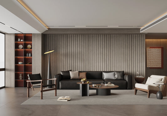 Grey PVC Slat Wall Panel