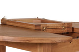 Natural Oak Round Extending Dining Table