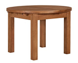 Natural Oak Round Extending Dining Table