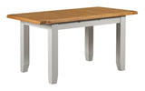 Modern Oak and Light Grey 1.4 m to 1.8m Rectangular Extending Dining Table