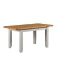Modern Oak and Light Grey 1.4 m to 1.8m Rectangular Extending Dining Table