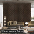 Walnut Bricks Premium Acoustic Wall Panel