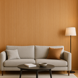 WPC Wall Panels - Wood Effect Wave Wall Panels - 235cm x 16cm (10 pack)