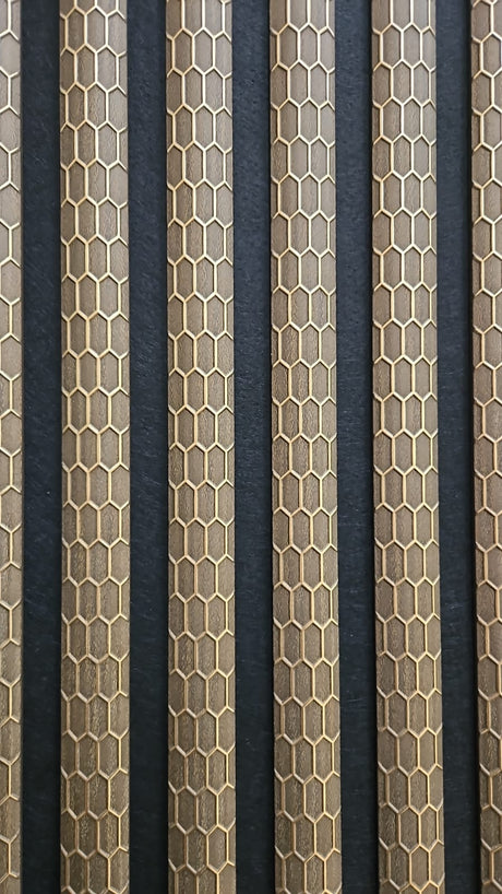 Dark Oak Honeycomb Acoustic Panel