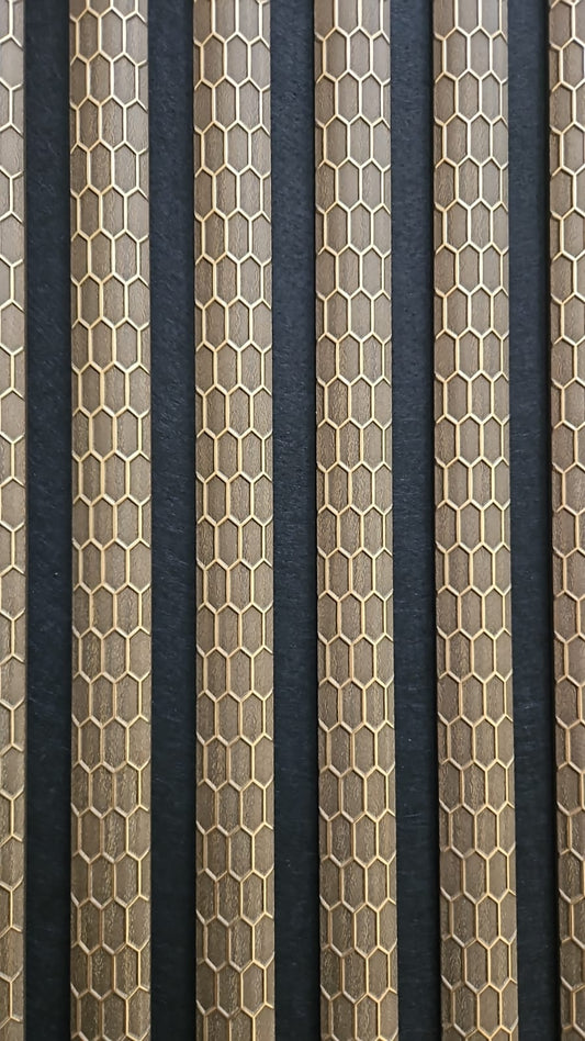 Dark Oak Honeycomb Acoustic Panel