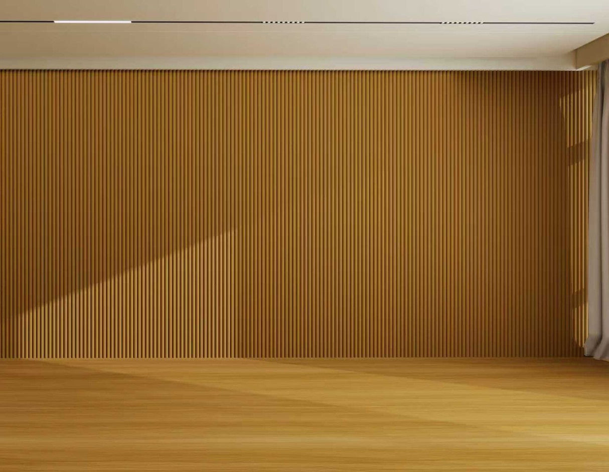 Dark Oak Fluted Tube Wall Panel
