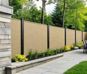 Khaki Composite Outdoor Fencing 16 x 180cm