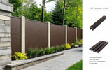 Dark Brown Composite Outdoor Fencing 180cm