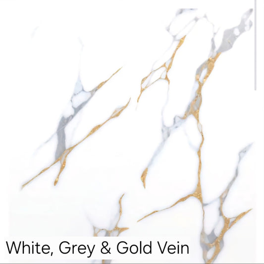 White Gold Grey Vein PVC Wall Panel
