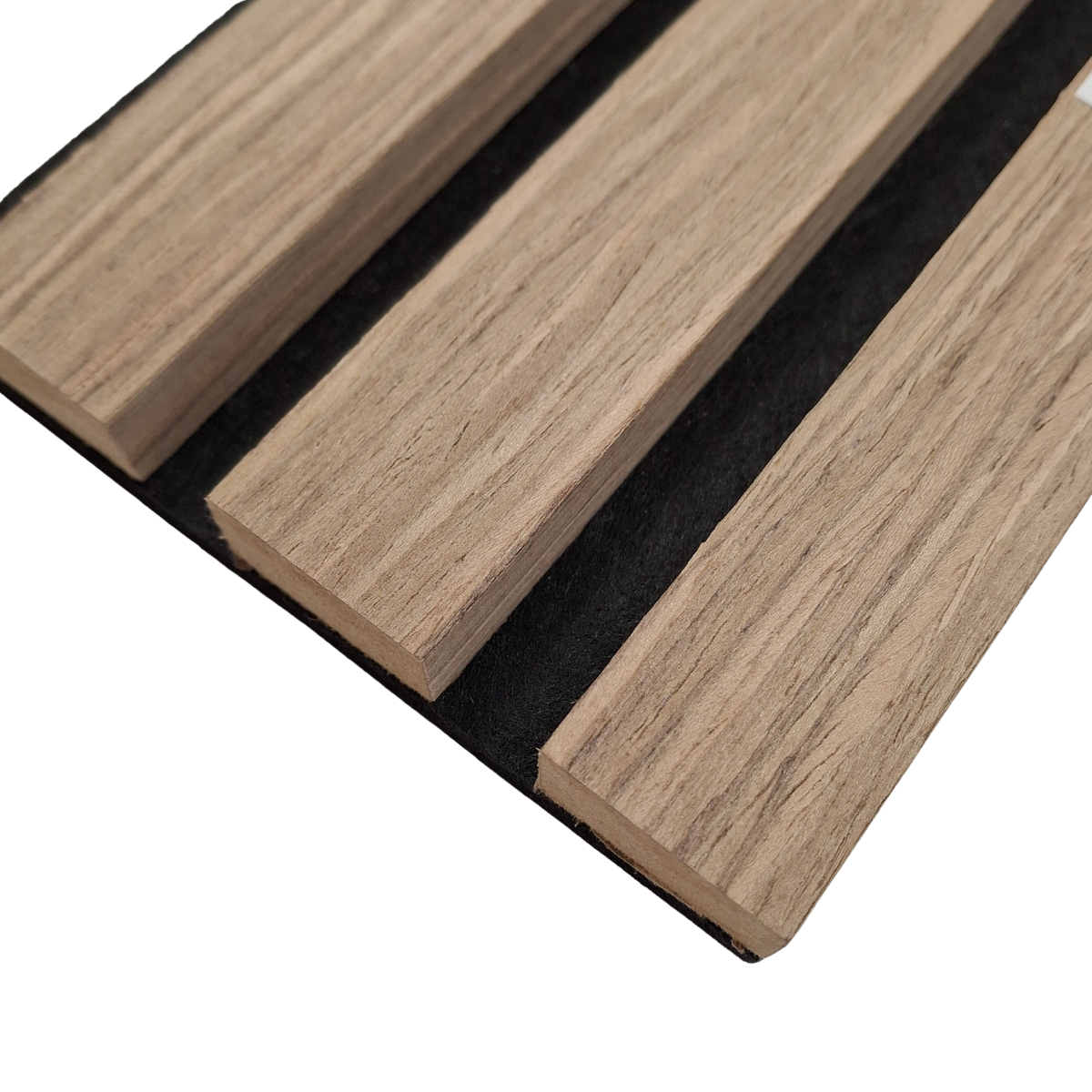 Wood Veneer Acoustic Standard Slat Wall Panels - 3-sided - 240cm x 32cm (2 pack) - Walnut