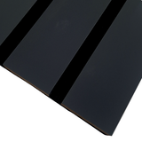 Coloured Acoustic Wide Slat Wall Panels - 3 sided -240cm x 30cm (2 pack)