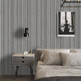 Black and white marble stripe acoustic wall panel by AWS, 60x280cm, designed for stylish sound absorption and decorative wall decor.