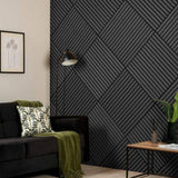 Black Square Acoustic Wall Tiles 61 x 61cm