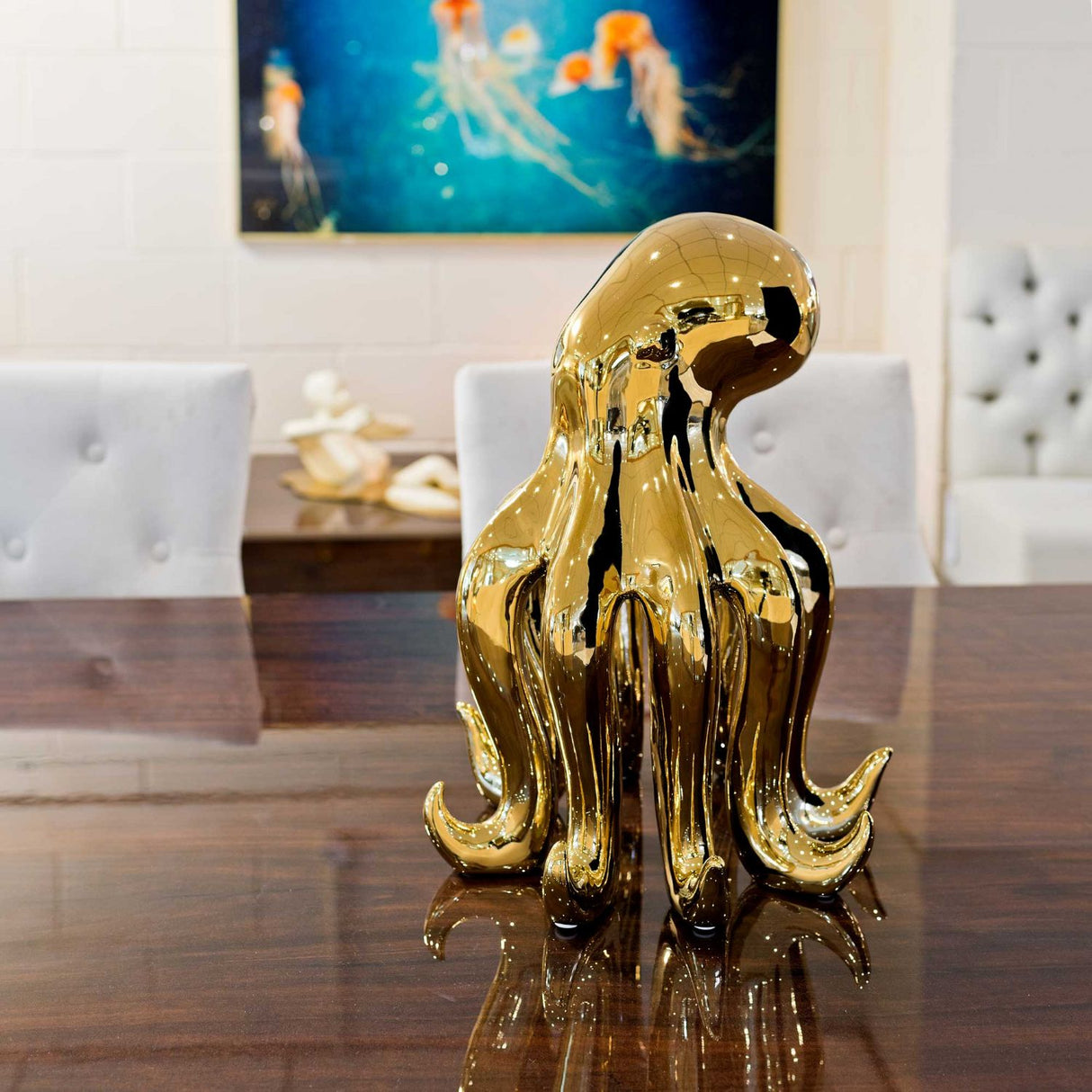 Ceramic Gold Octopus