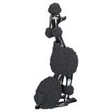 Black Pompom Poodle Statuette