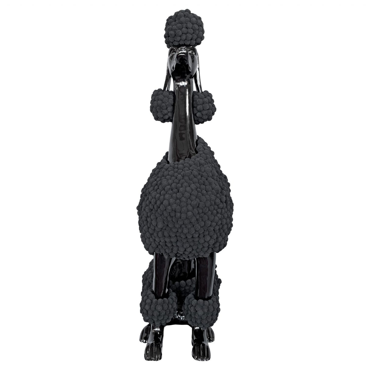 Black Pompom Poodle Statuette