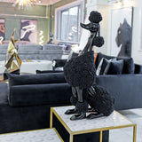 Black Pompom Poodle Statuette