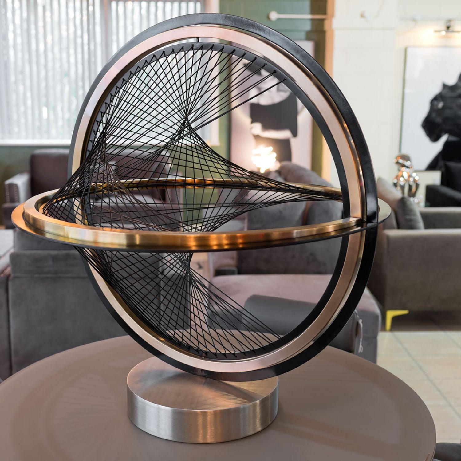 Decorative Orb Sculpture