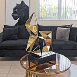 Gold Polygon Sculpture