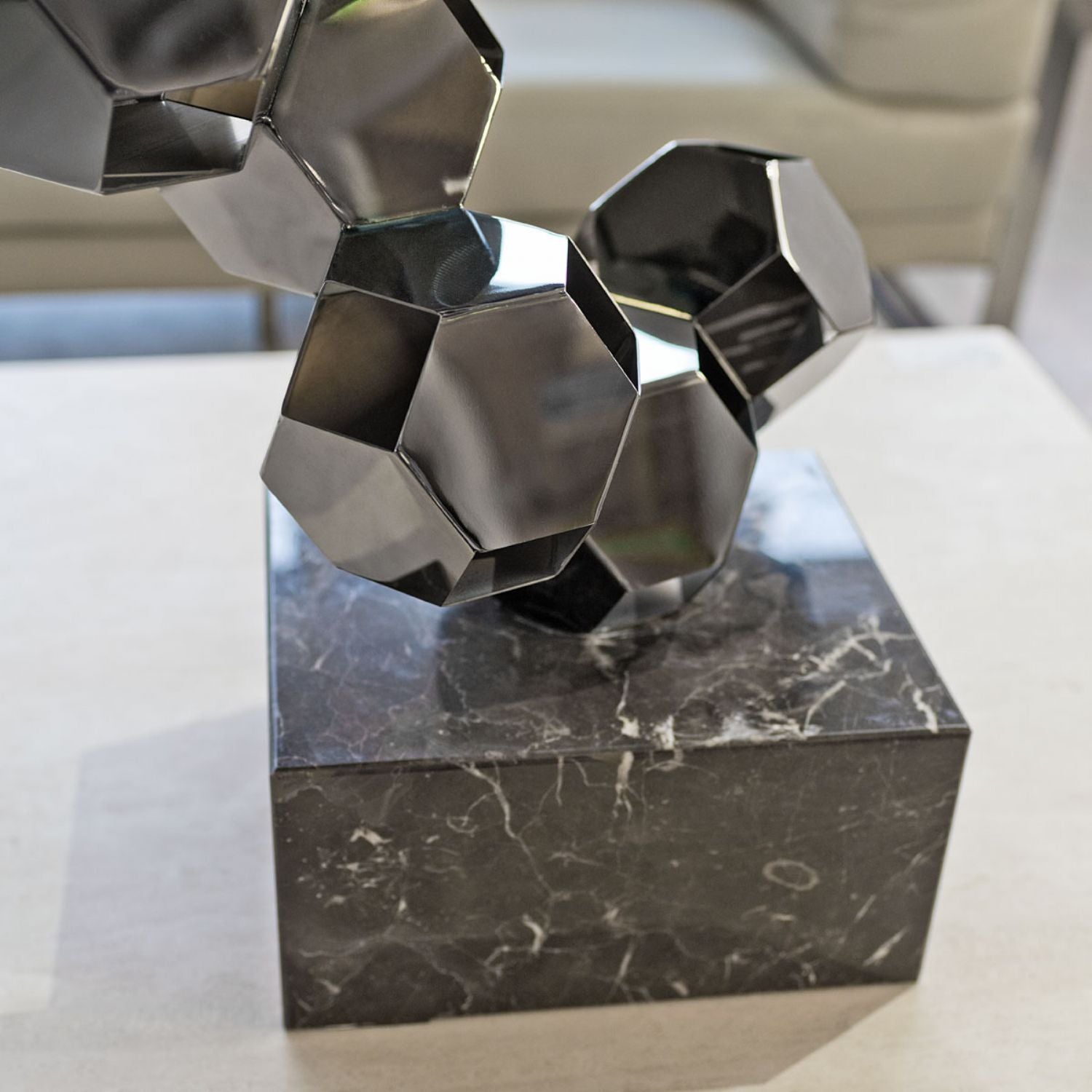 Rhombic Dodecahedron Tower Sculpture
