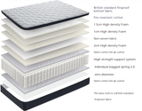 2000 Pocket Spring Pillow Top Mattress in a Box - 28cm Deep Medium Firm