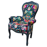 Michael Crested Lounge Chair Myrtle And Mary Paradise Lost Noir