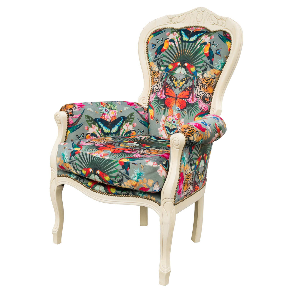 Michael Crested Lounge Chair Myrtle And Mary Paradise Lost Noir