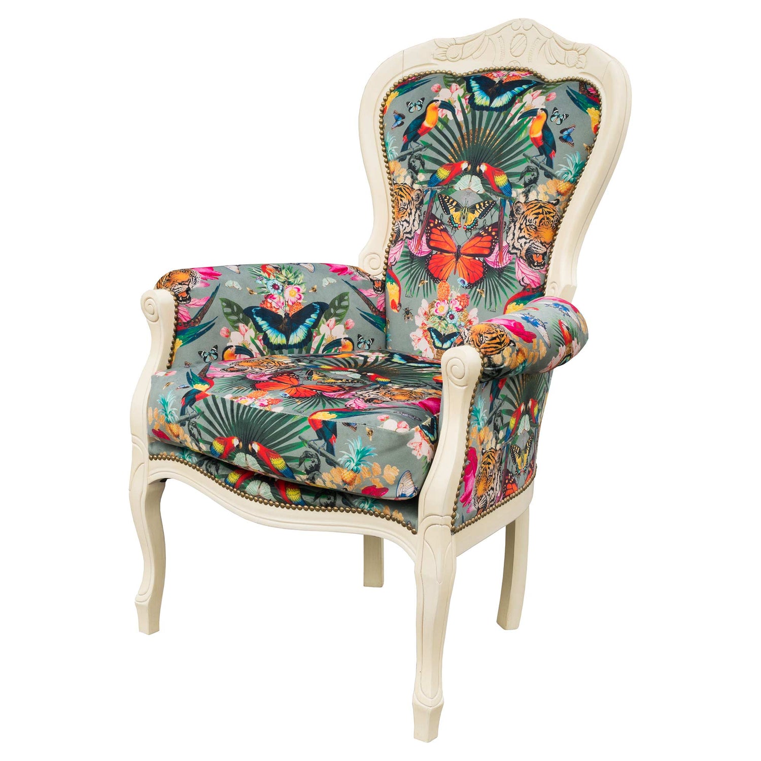 Michael Crested Lounge Chair Myrtle And Mary Paradise Lost Noir