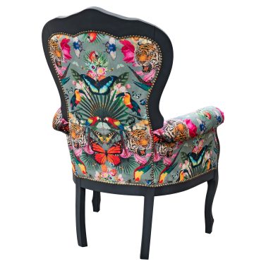Michael Crested Lounge Chair Myrtle And Mary Paradise Lost Noir