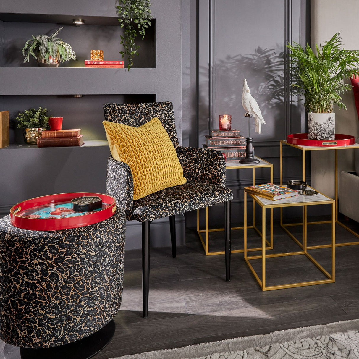 Duncan Dining Carver – Roxy Leopard