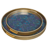 Dangerous Damask Circular Serving Trays