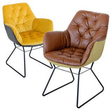 Leyton Two tone Yellow Chair – Set of 2