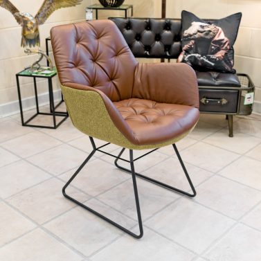 Leyton Two tone Yellow Chair – Set of 2