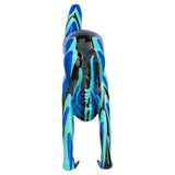 Amorous Black and Blue Stretching Yoga Lady Sculpture