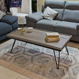 Antique Grey Wood Effect Coffee Table