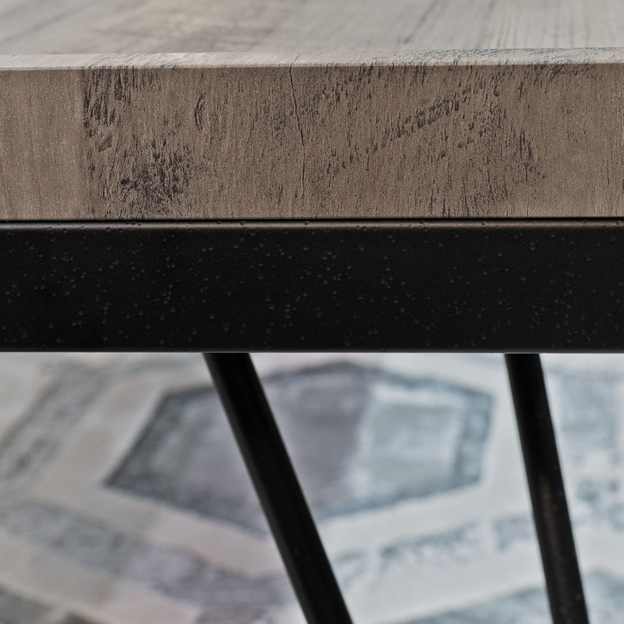 Antique Grey Wood Effect Coffee Table