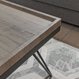 Antique Grey Wood Effect Coffee Table