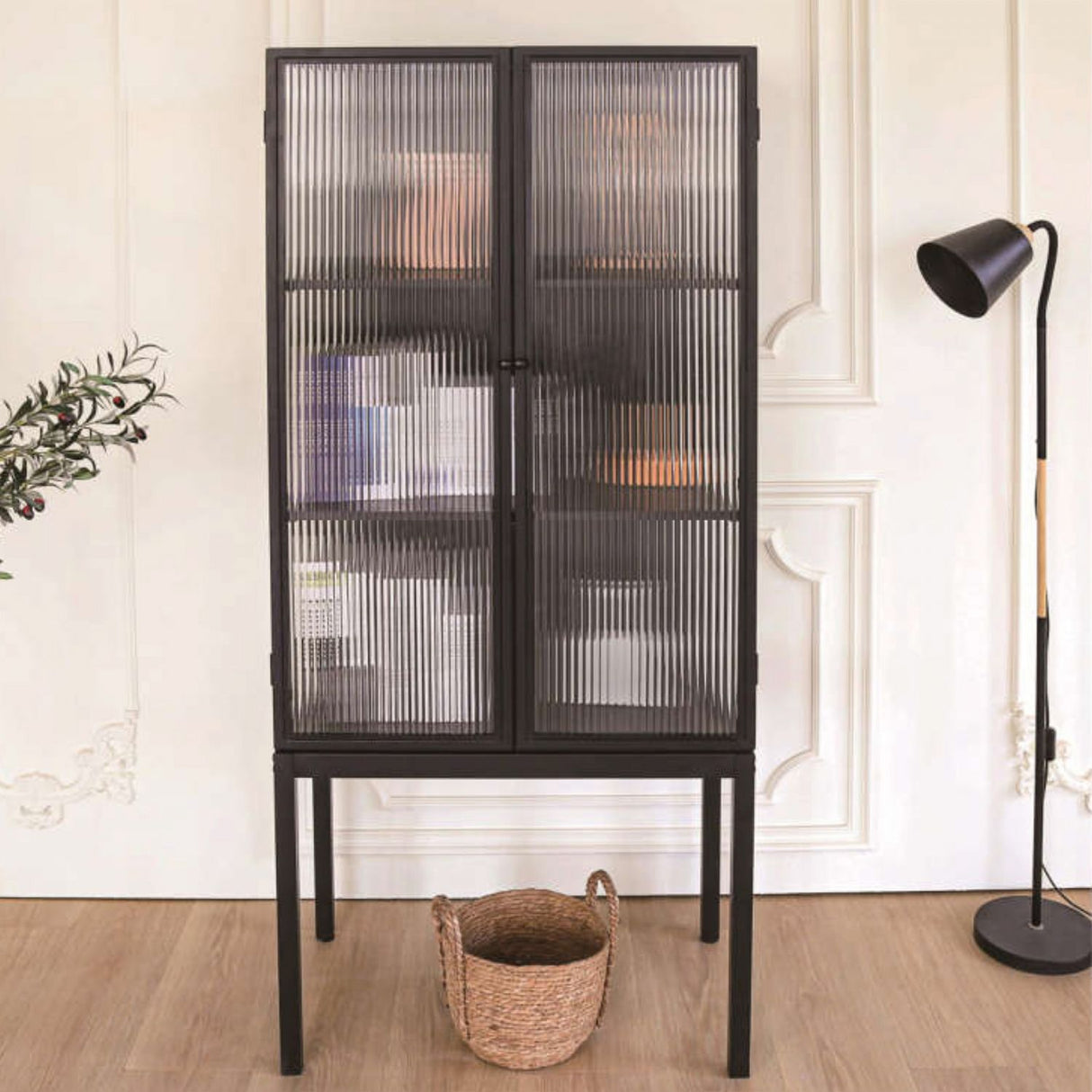 Black Display Cabinet